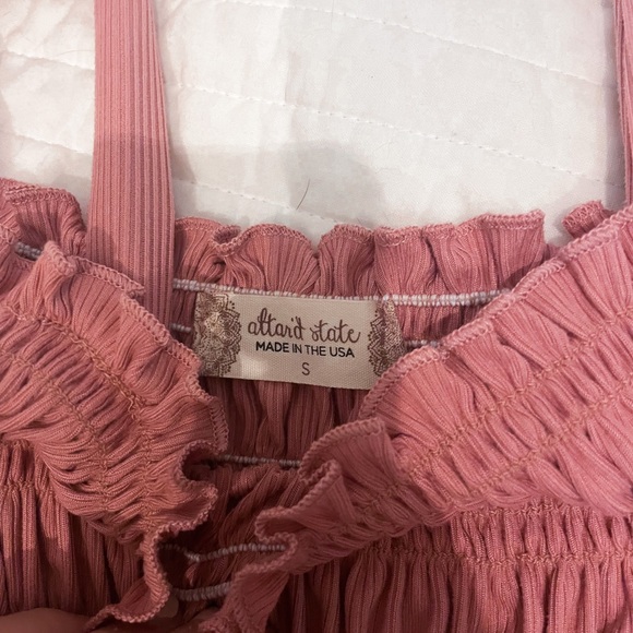 NWT Pink Altar’d State Smocked Tank Top - Picture 2 of 2